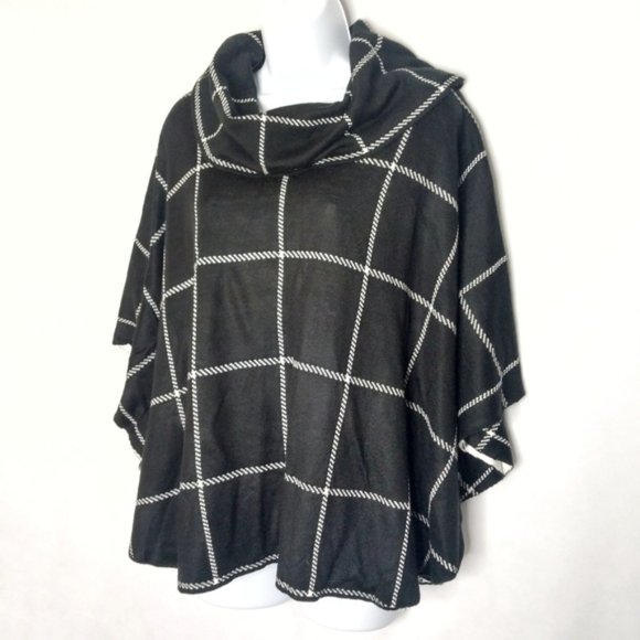 Fever Sweaters - New Fever Poncho Sweater Window 2 Sizes S-M & L-XL